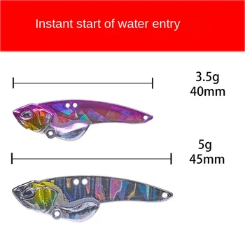 Lead-coated Copper Vib Long-Cast Metal Luya Bait Hon Bionic Fake Bait Perch Freshwater Fishing Set – Metal Jig – view 5