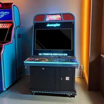 32-Inch Arcade Video Game Machine Coin Operated Metal Game Center with English and Spanish Language Made of Iron