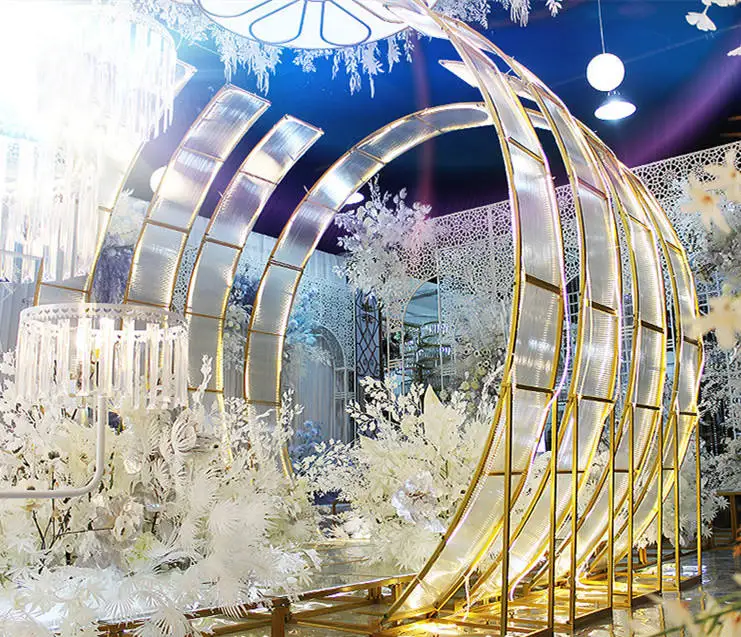 Wedding Decorations - Elegant Reusable Iron Arch Backdrop