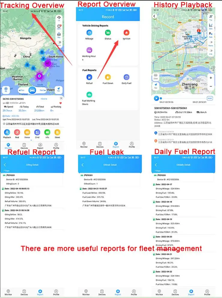 Logistic GPS Tracking with Fuel Sensor for Truck Fuel tank Anti Oil Theft GPS Fuel Monitoring System for Buses and Trucks