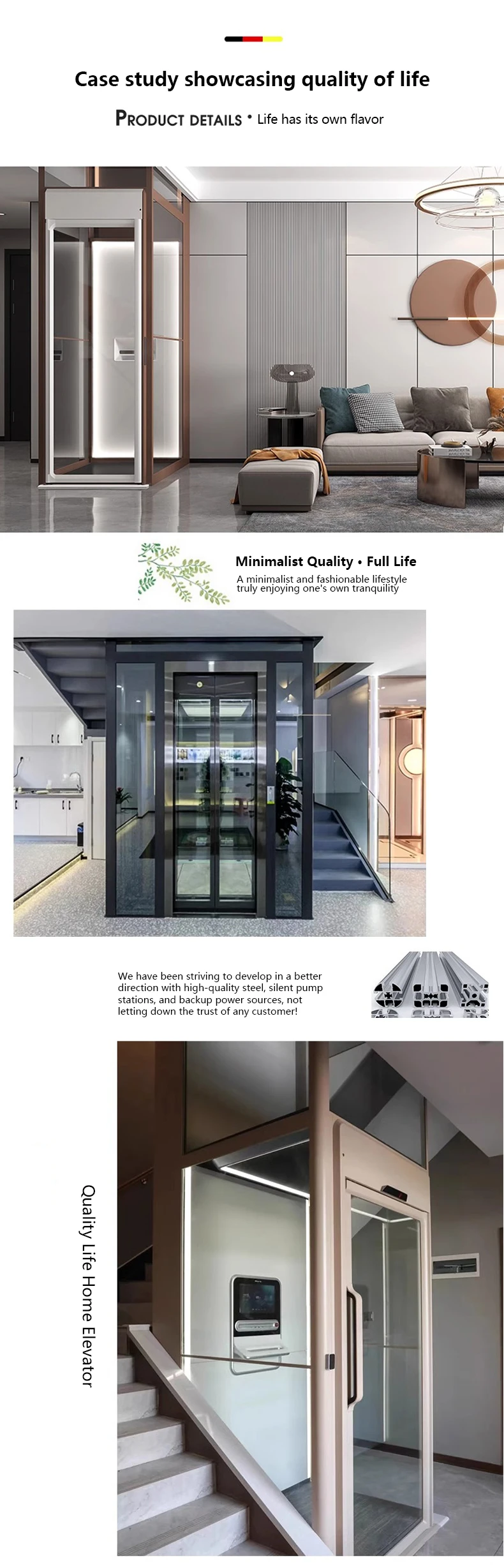 Villa Elevator Residential Elevator With New Design Passenger Home