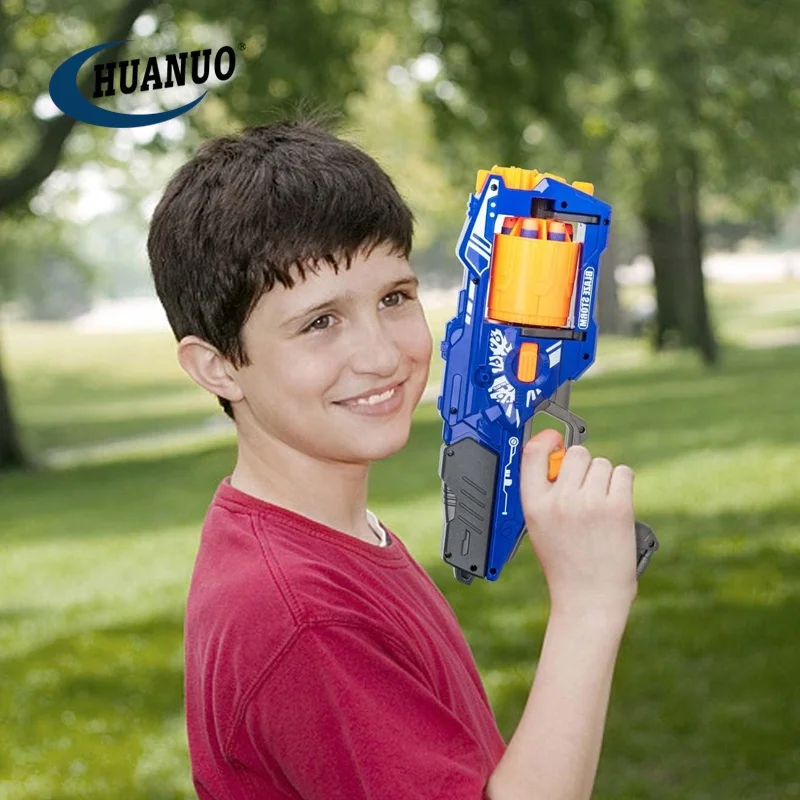 Foam Blaster Gun with Rotating Barrel Blaster Gun Toy Pistol with 20 Pcs Soft Foam Darts Kids Toy Gun