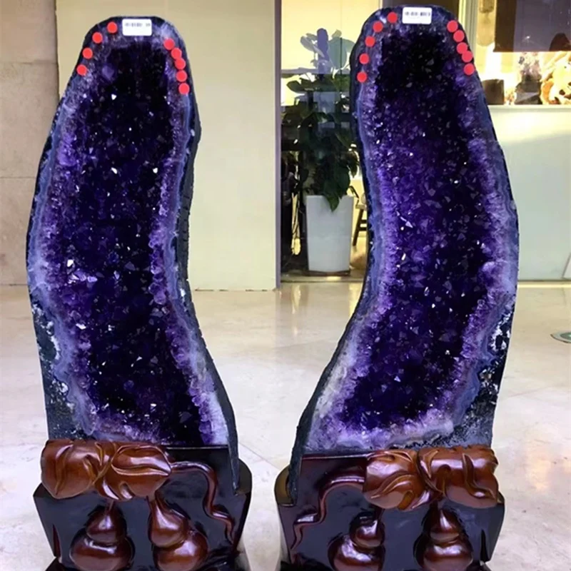 Wholesale Crystals Healing Stones Uruguay Amethyst Geode Natural Large Amethyst Cathedral For