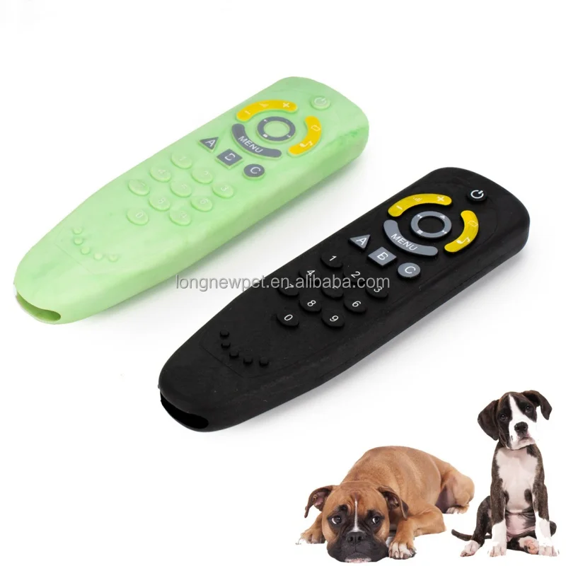 New Safe Rubber Remote Control Dog Toy Durable Soft Pet Chew Toys
