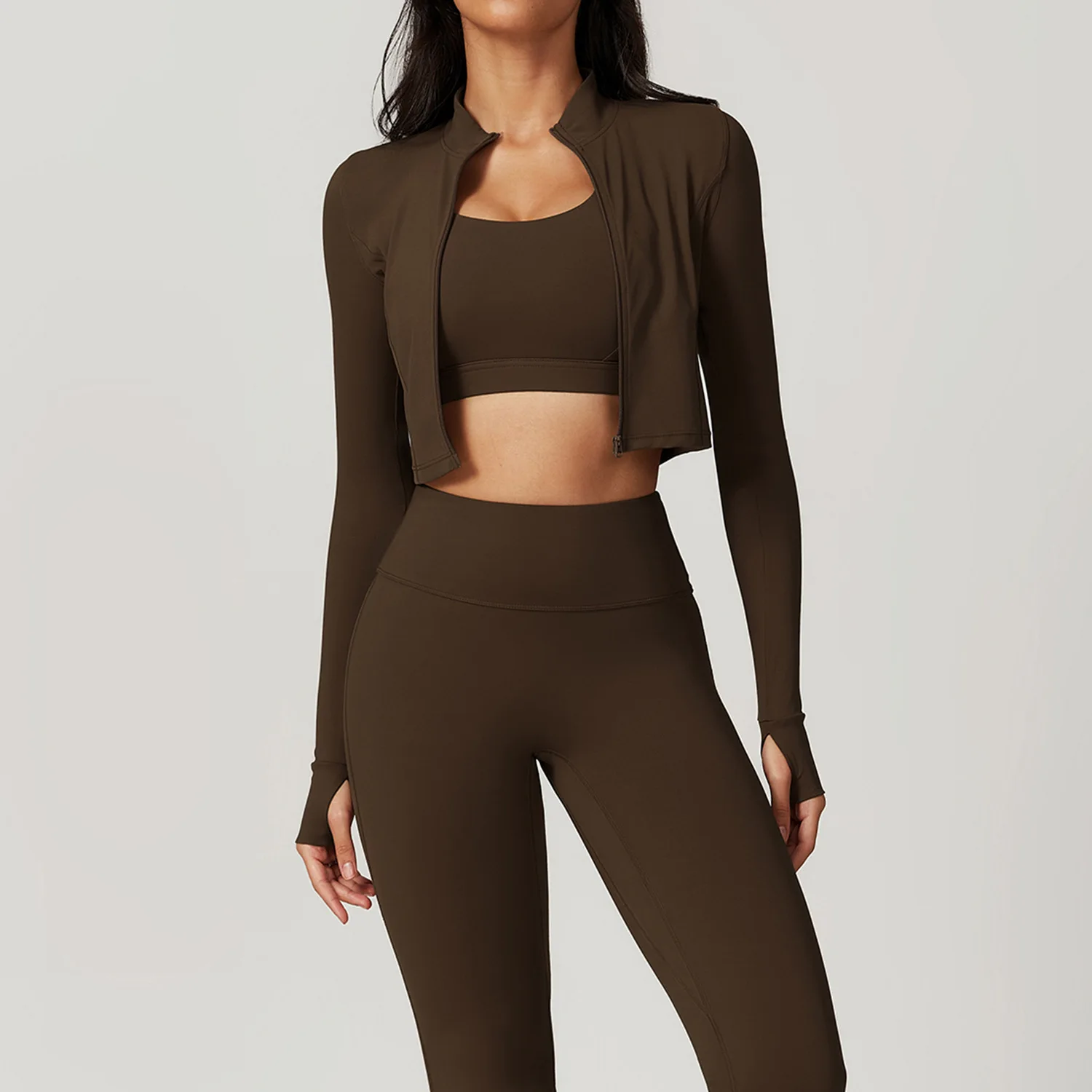 Power Girls Gym Workout Tracksuits Cross Back Sports Bra Yoga Sets for Women 3 Pieces Compression Fitness Wear