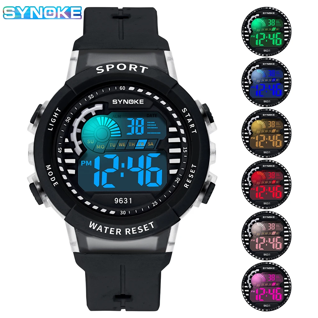 SYNOKE Digital Watch for Kids Waterproof Fashionable