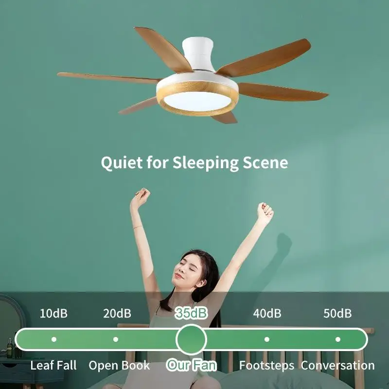 product factory direct ceiling fans with lights and remote modern ceiling fan for bedroom living room 6 speeds reversible quiet dc motor-5
