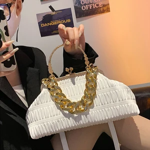 Minissimi Ready to Ship Mini Portable Pu Bags Handtasche Chain Design Leisure Handbags Purses