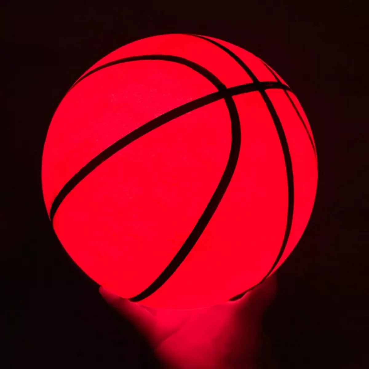 Glow in The Dark Size 7 Basketball for Teen Boy - Glowing  Basket Ball, Light Up LED Toy for Night Ball Games - Sports Stuff