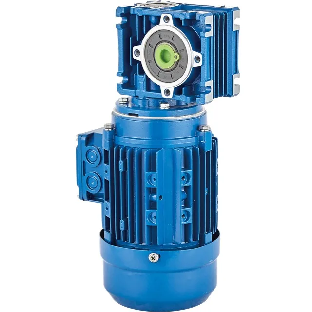 Ms Series 0.25 to 0.75KW Aluminum Three Phase Electric Motor with NMRV050 Speed Reducer