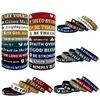 colorful Faith-themed silicone wristbands, 20