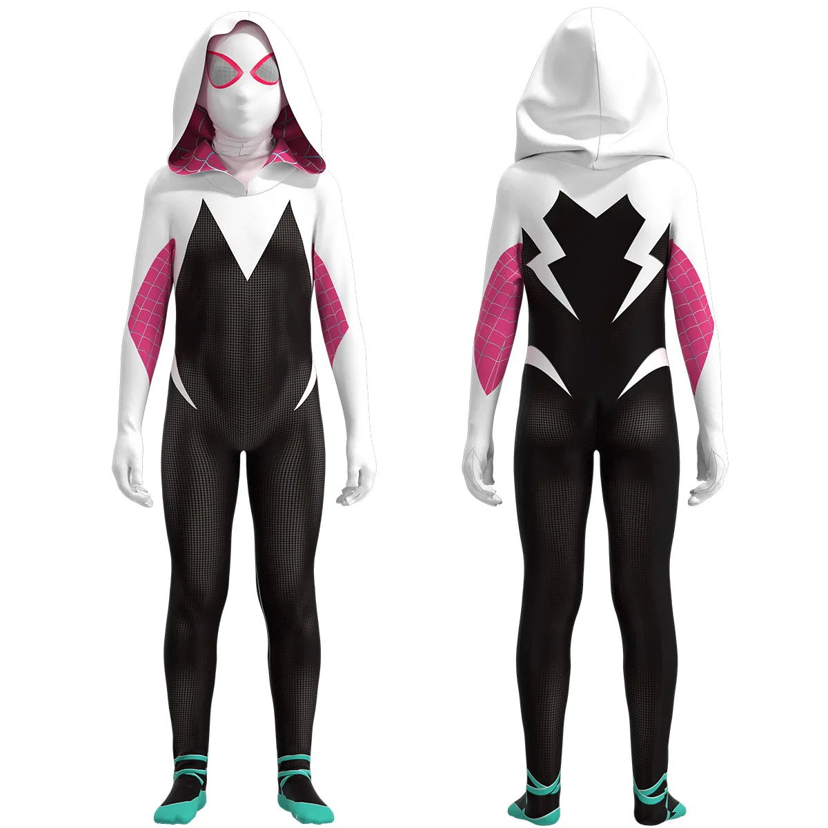 Hot Sale Cheap Price Adults And Children Long Sleeve Spandex Jumpsuit Gwen  Hooded Superhero Halloween Costumes For Men And Kids - Buy Gwen Spider  Costume,Spider Gwen Costume,Gwen Stacy Costume Product ...