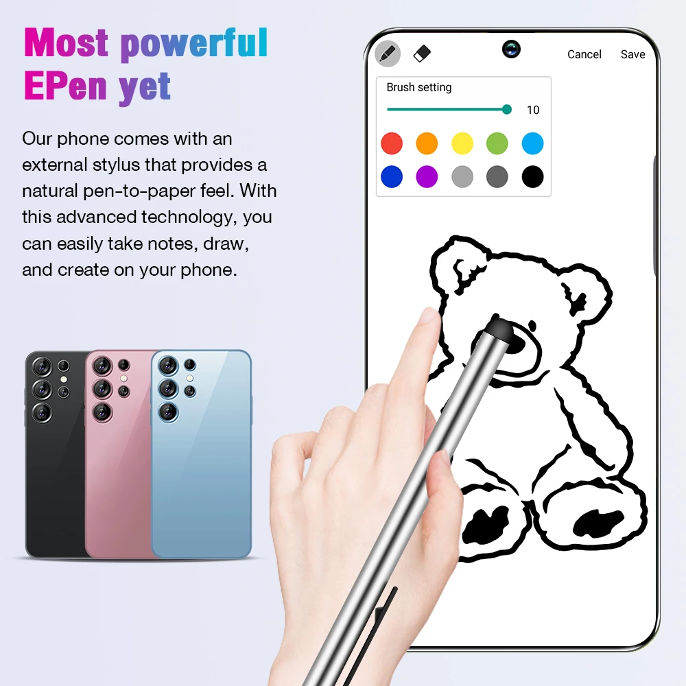 Original S24 Ultra 5G Smartphone S24 Ultra AI Celular Baratos Big Screen Big Battery 5g AI Mobile Phone Factory Price
