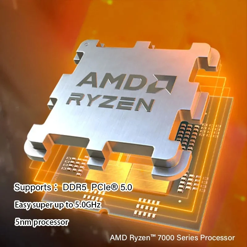 New AMD Ryzen 5 7500F 3.7GHz 6-Core CPU, 32MB L3 Cache, Socket AM5