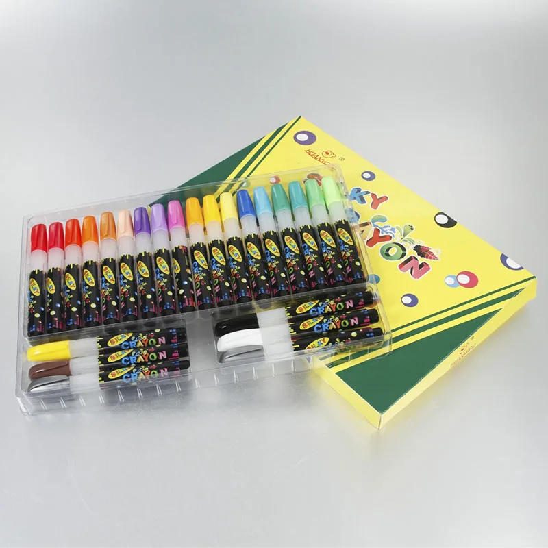 Недорогие нетоксичные моющиеся мелки для мелков 12 красочных художественных принадлежностей