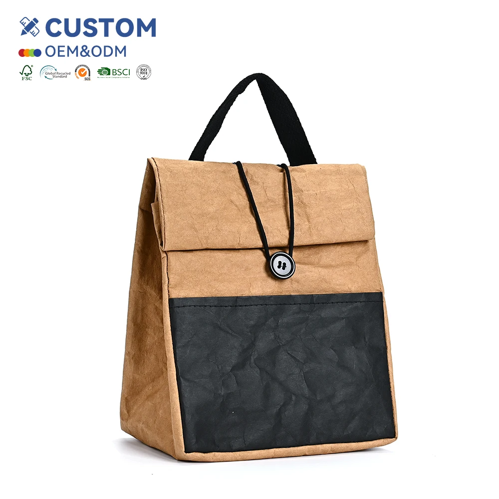 Hot Selling Personalised Customized Natural Washable Paper Bag Waterproof Shopping Tote Bags Tyvek Bag