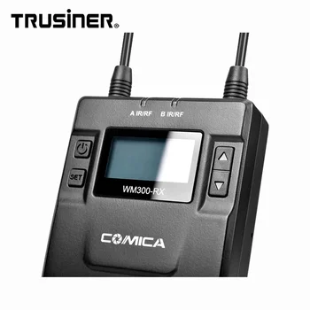 COMICA CVM-WM300(B) UHF 96-Channels Metal Wireless Microphone With Dual-transmitters and One Receiver for DSLR & Camcorder Video detail image