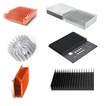 Manufacturer Custom CNC Milling Machining 6063 Alloy Profile CPU LED Extruded Aluminum Heat Sink