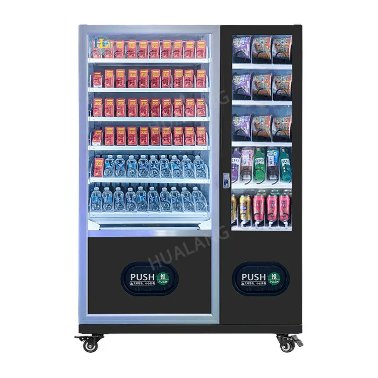 Newest Design Snack and Beverages Vending Machine Qr Code Vending Machines Refrigeration Vending Machine With Mdb Interface