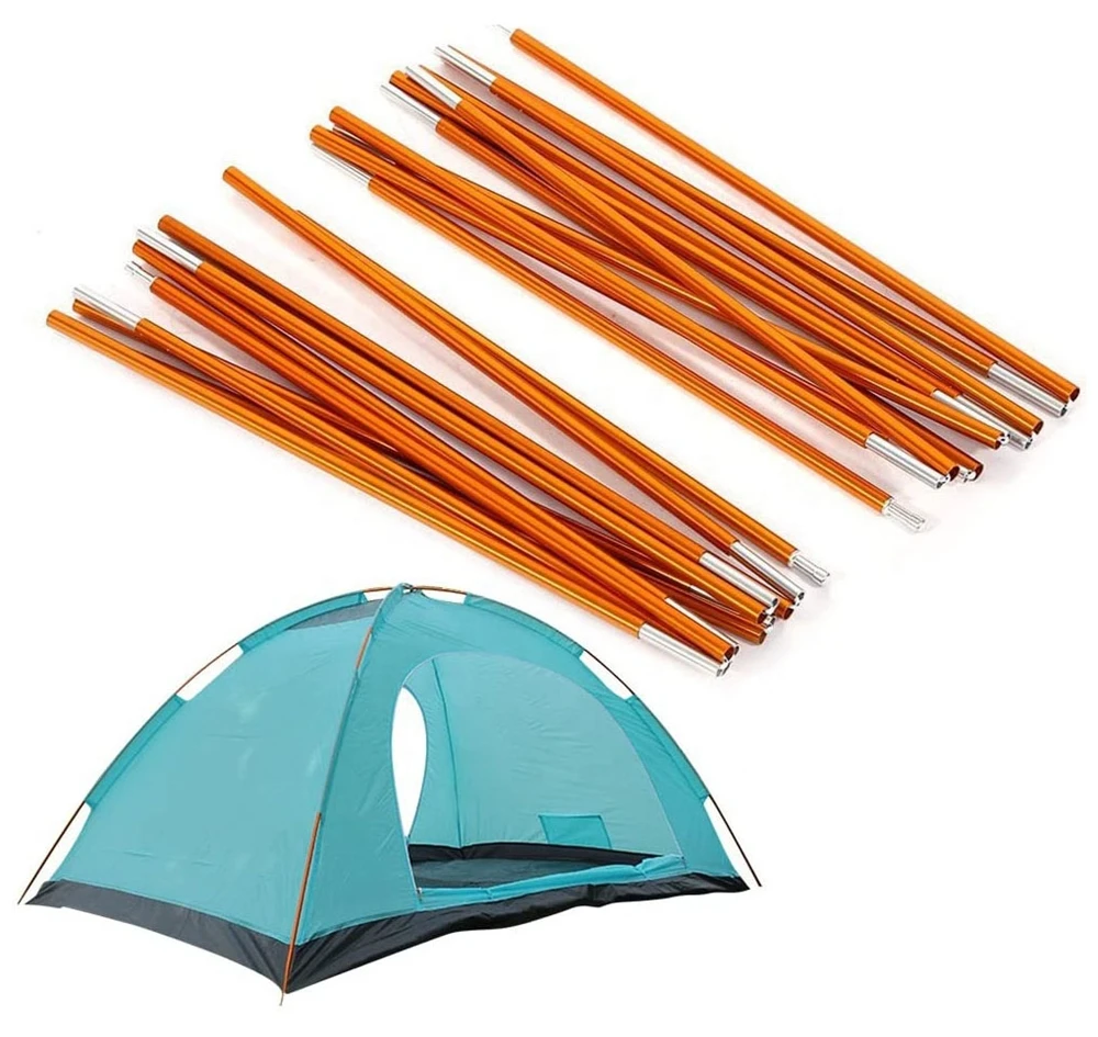 OEM Aluminium Pipes Curved Collapsible Tent Pole for Camping Tent