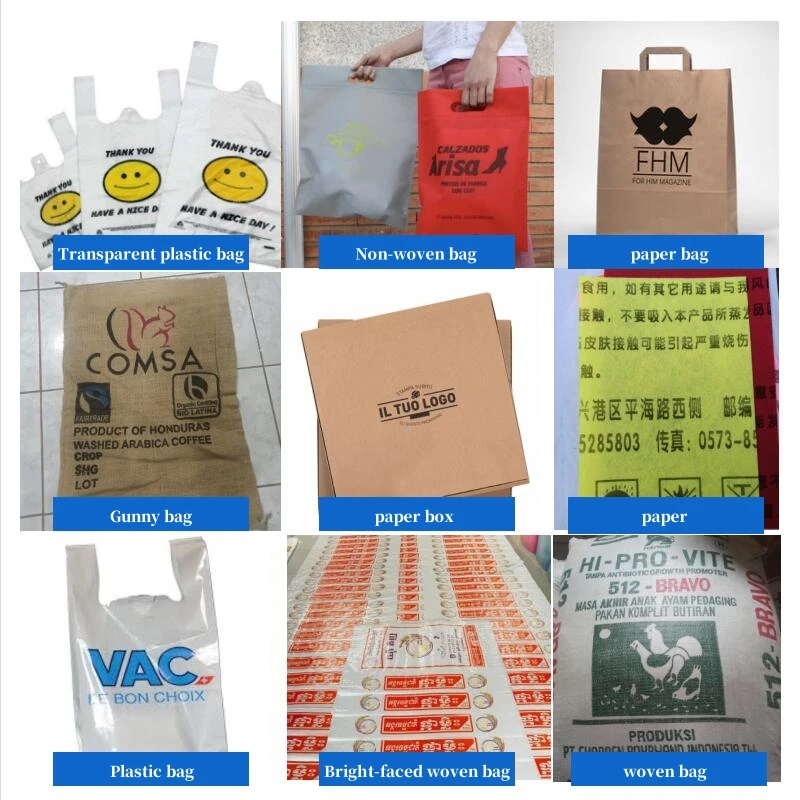 CNC 4-6 Color Flexo Printing Machine Flexographic Carton Box Print Machine Jute Mylar Rice Bag Printing Machine on Plastic Bags
