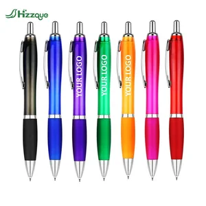 Custom Personalized 1.0mm Writing Width Plastic Advertising Ballpoint Pen Free Logo Print Personalized Business Pen