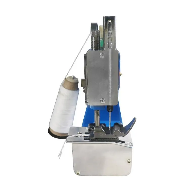 Automatic Cutting Electric Portable Handheld Non Woven Small Sacks Bags Closer Sewing Machine