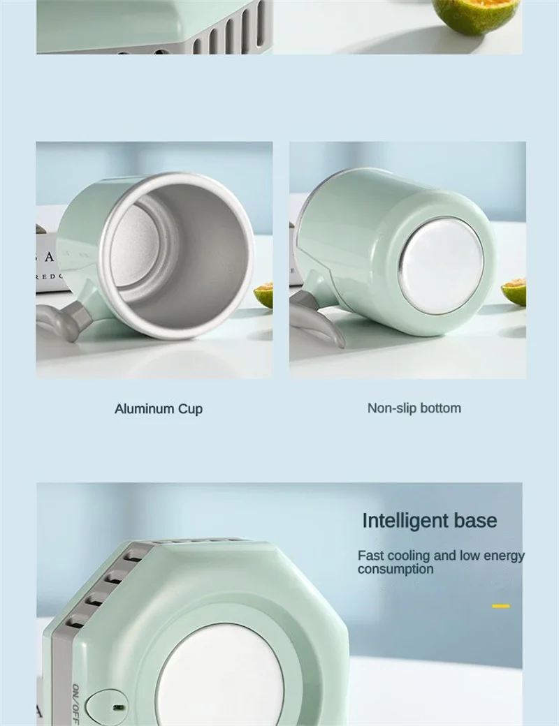 Car Personal Portable Cold Drink Car Outdoor Office Fast Refrigeration Cup Ice Machine Beer Beverage Cooling Cup