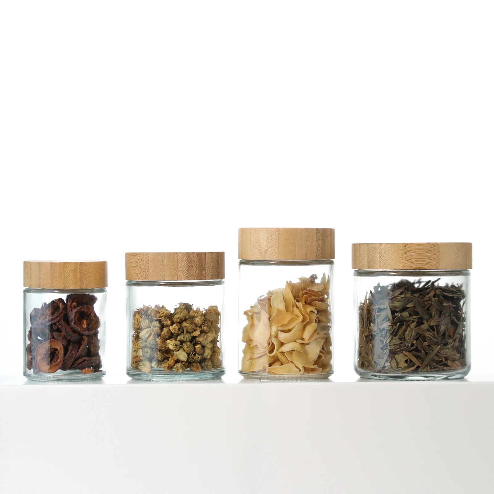 140ml 170ml Marmeladengläser mit geraden Seiten aus Glas mit Deckeln im Großhandel