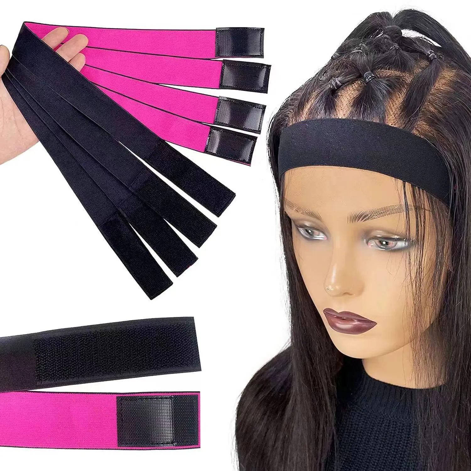 Lace Melting Band Elastic Bands for Wigs Adjustable Edge Wrap Wig Accessories Melt Band for Lace Frontal