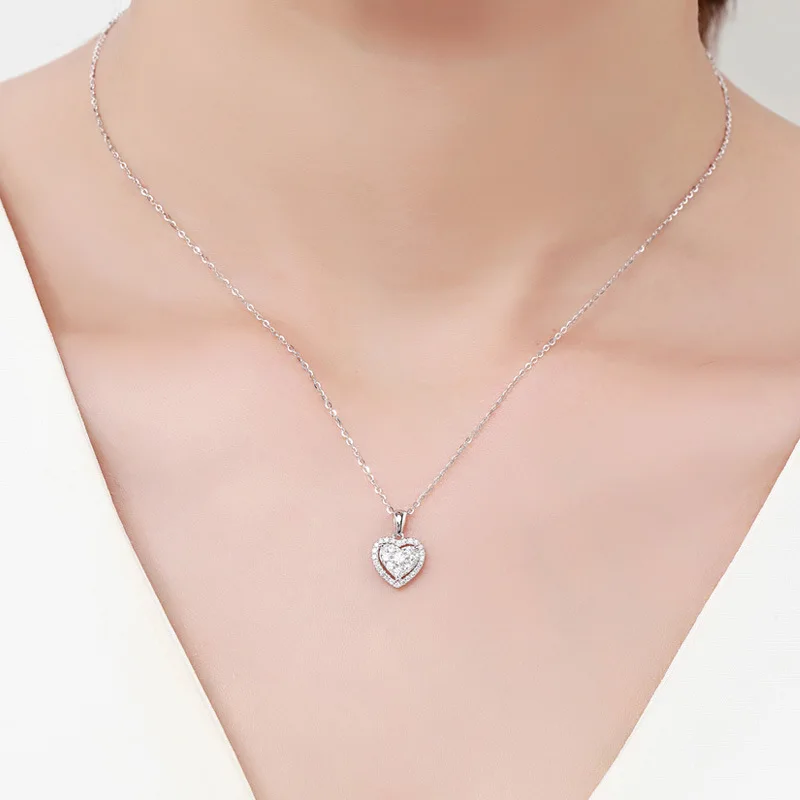 Elegant Valentine's Heart Necklace - 18