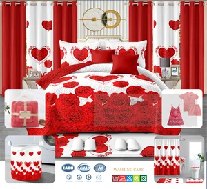 Bedding Collections 26 Pieces Bedspread Bedding Set with Bath Towel Set Luxury king Size Bedsheet Set Wholesale Cheap Price