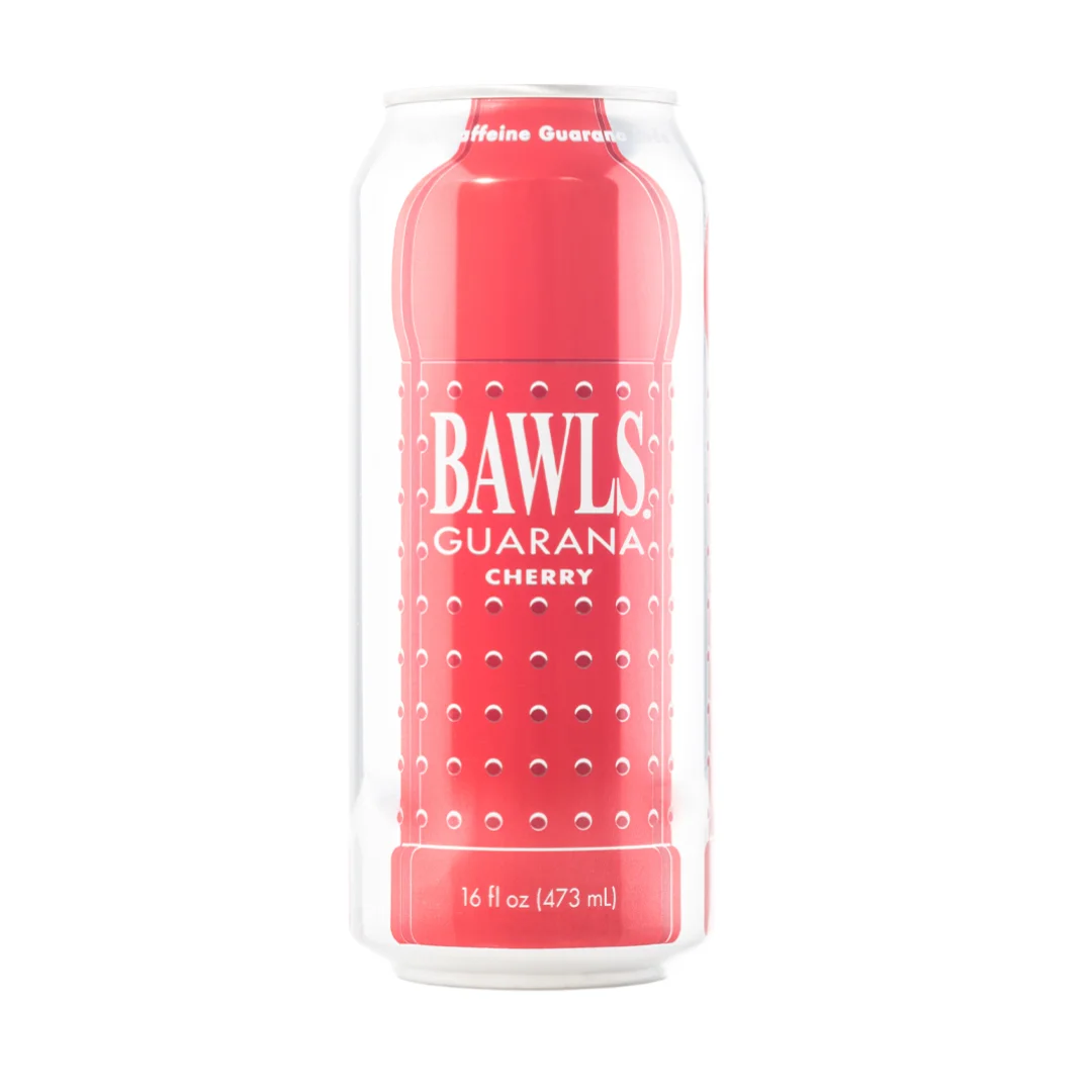 Bawls Cherry With Guarana Carbonated Soda Energy Drink 16 Oz Can (case