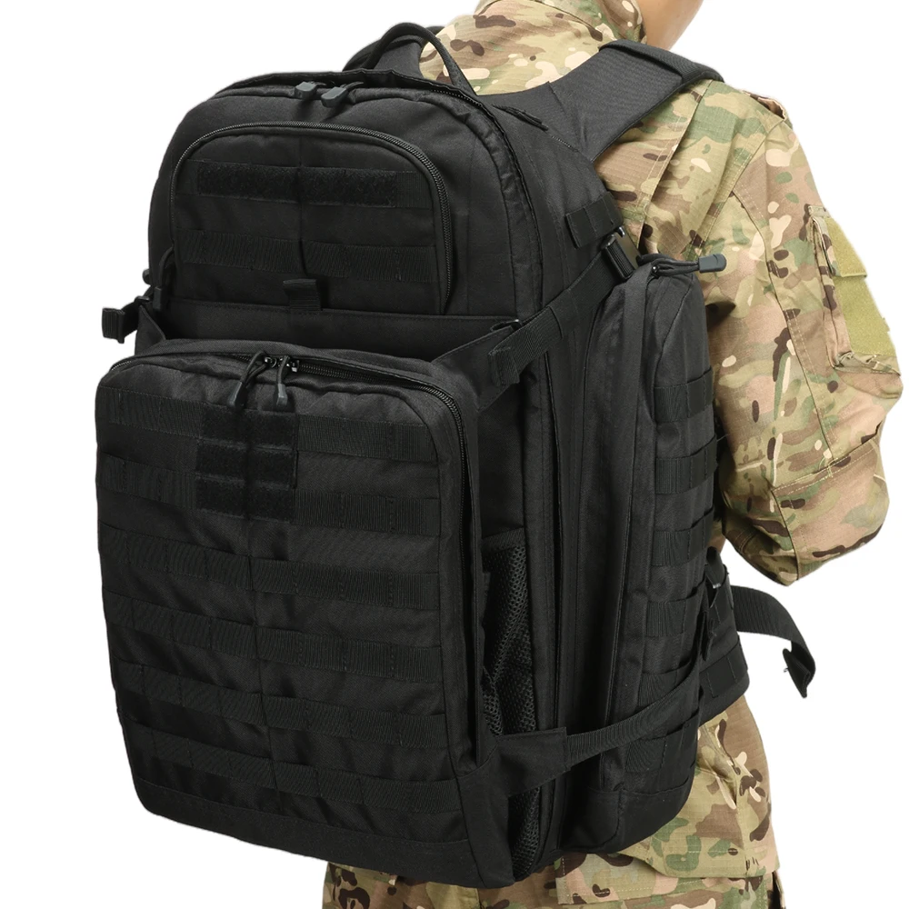55l molle backpack laptop HARDLAND Tactical With Built-up 3 Bags Rucksacks For Travelling It features a spacious 55L capacity Shadow Gear SG704 Tactical MOLLE