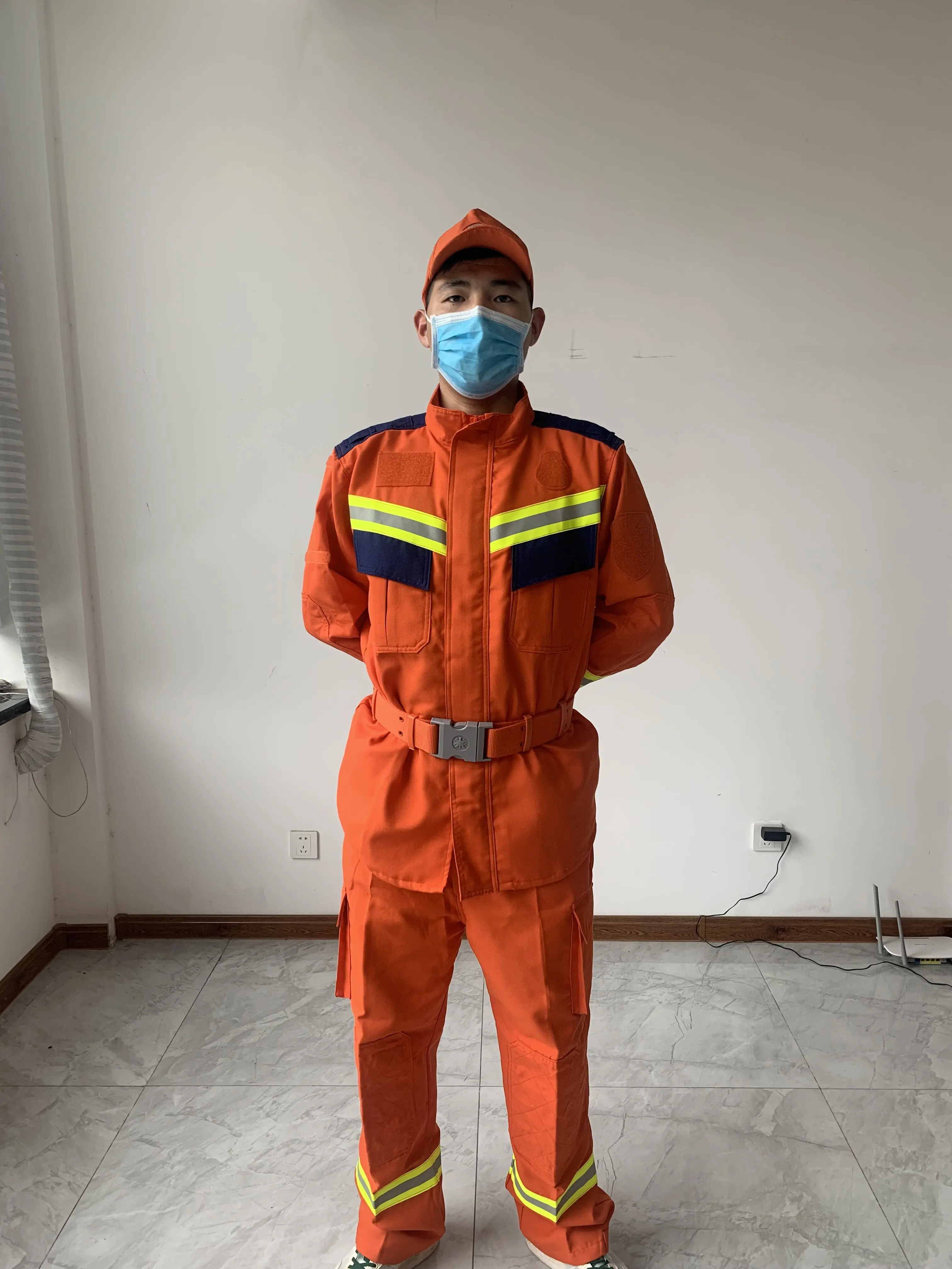 中国工厂安全消防员紧急救援制服消防员套装
