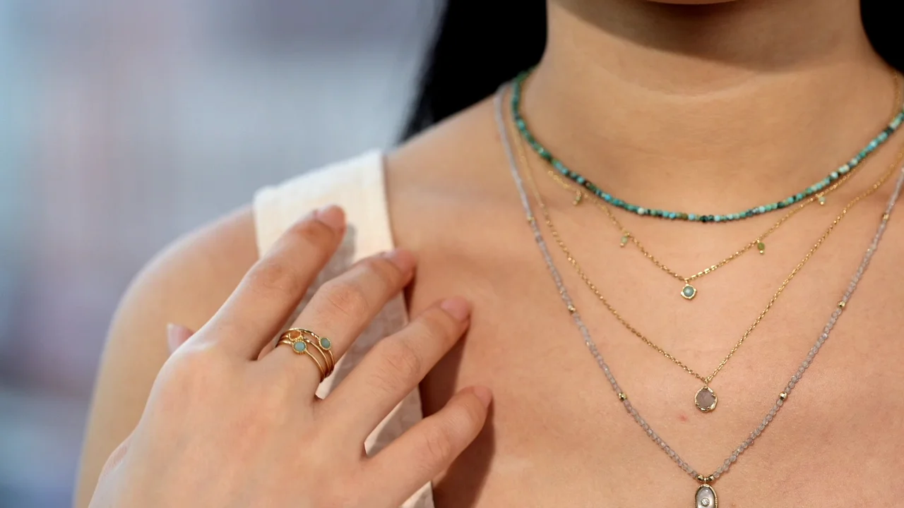 Mercery Fashion Jewelry New Products 2023 Gemstone Rings 925 Sterling Silver Open Jump Rings 14k