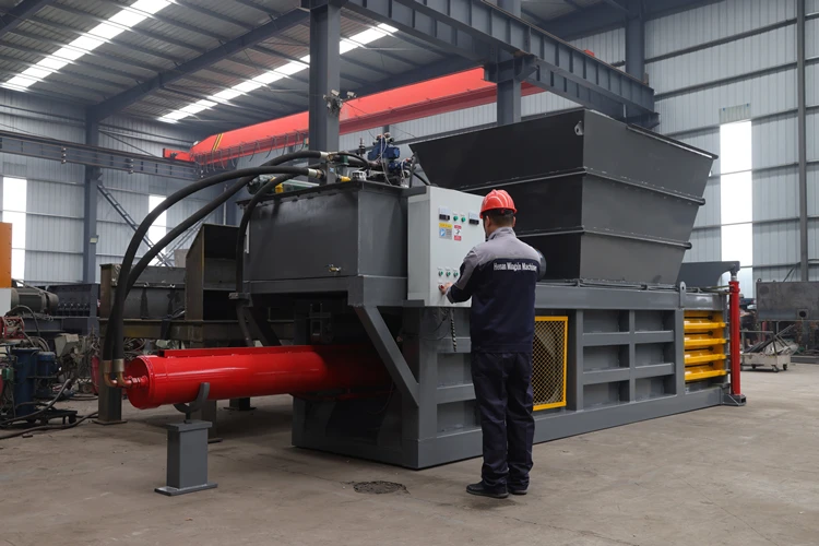 Horizontal Cardboard Compactor Automatic Paper Hydraulic Cardboard Waste Pet Baler Baling Press Machine