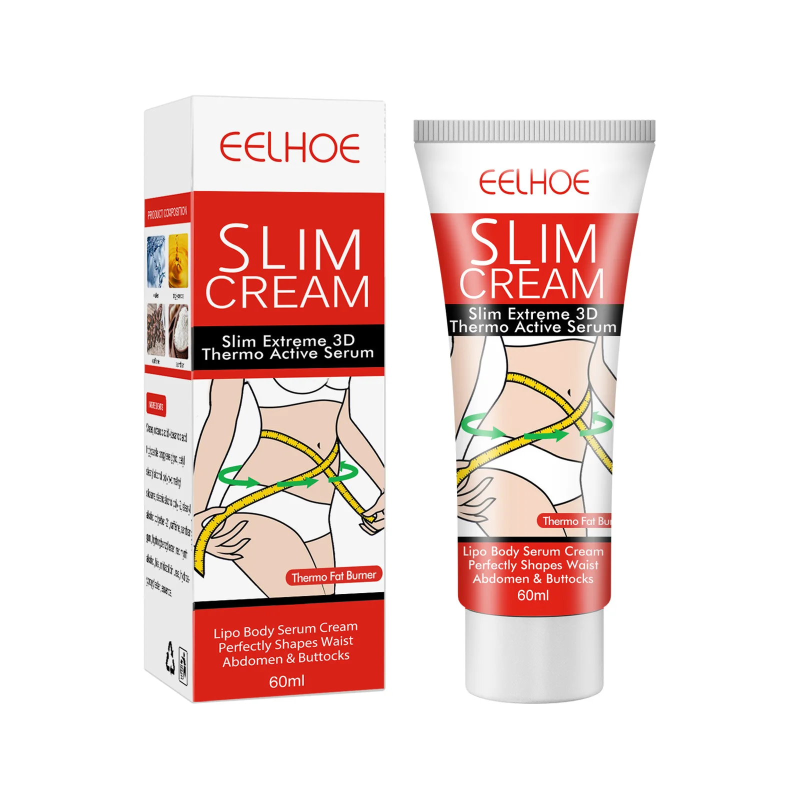 Cheap Eelhoe Shaping Cream Reduces The Abdomen Body Massage
