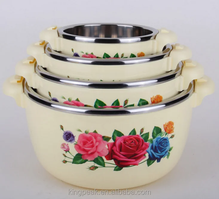 Hot Sale 4piece Hot Pot Insulated Casserole Hot Pack Food Warmer Gift