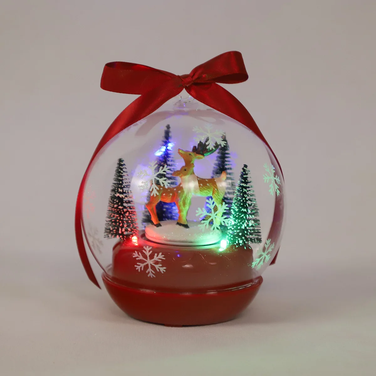 handmade cheap glass christmas decor small ornaments xmas christmas musical ball decoration lights