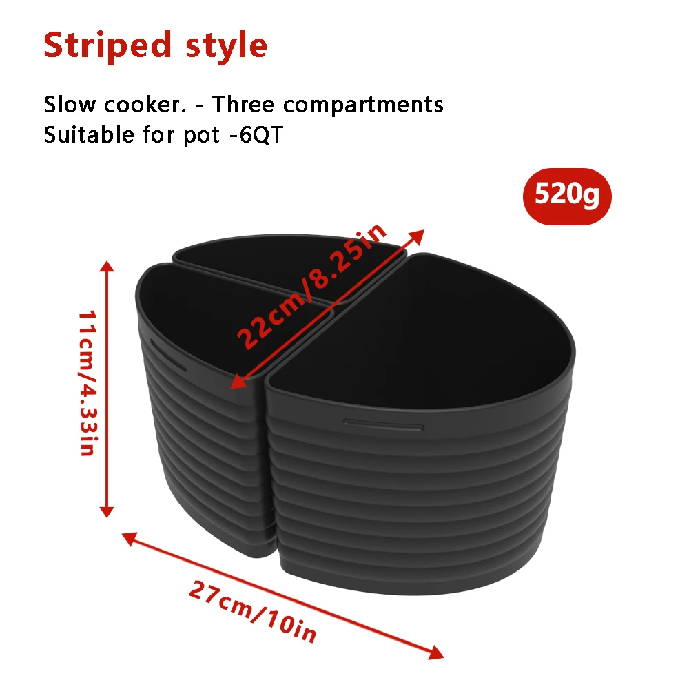 6 Quart Reusable Crockpot Separator Insert Best Crockpot Divider Insert