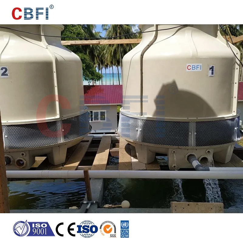 CBFI ABI100 Automatic Direct Cooling Block Ice Machine 10 Tons Indonesia Case