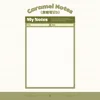Bloc-notes style carnet B5, notes caramel.
