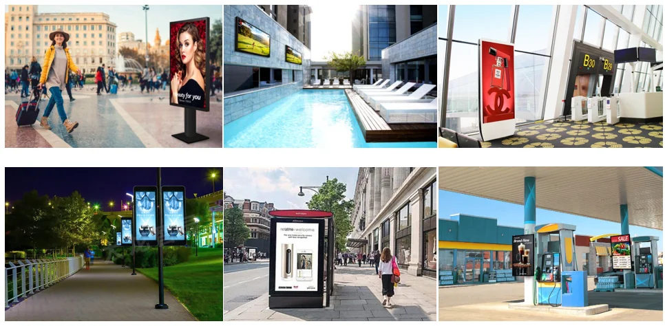Outdoor Digital Signage 43 Inch LCD Advertising Machine with Touch Screen and SDK Function