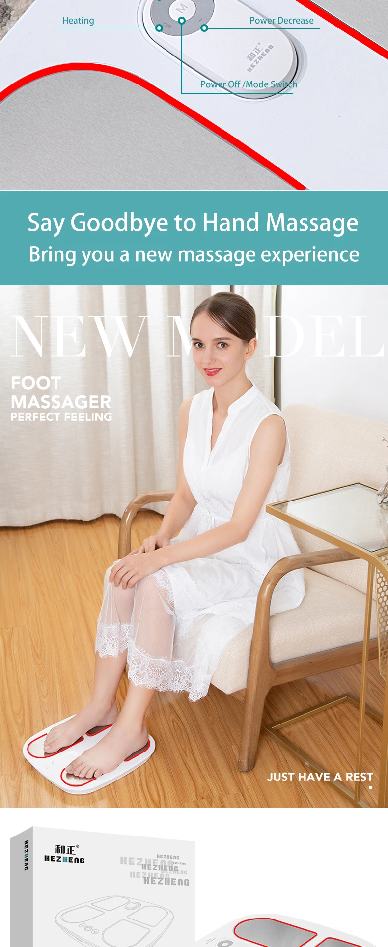 2025 Hot Selling Products TENS Massage Pad Feet Muscle Massage Mat Electric Vibrating EMS Electric Foot Massager