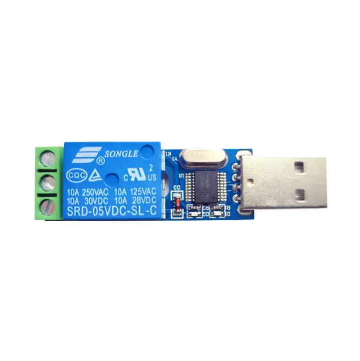 Module Relais USB LCUS-1 - Contrôle Commutateur Intelligent, CH340, 5V 10A, Protection Surtension - Pour Automatisation DIY