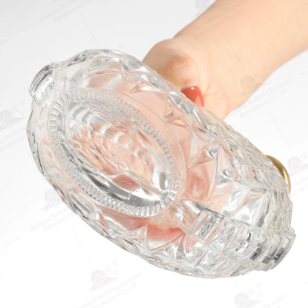 Customized Professional 750ml Premium Fancy Flint XO Brandy Cognac Tequila Vodka Whisky Liquor Glass Bottle