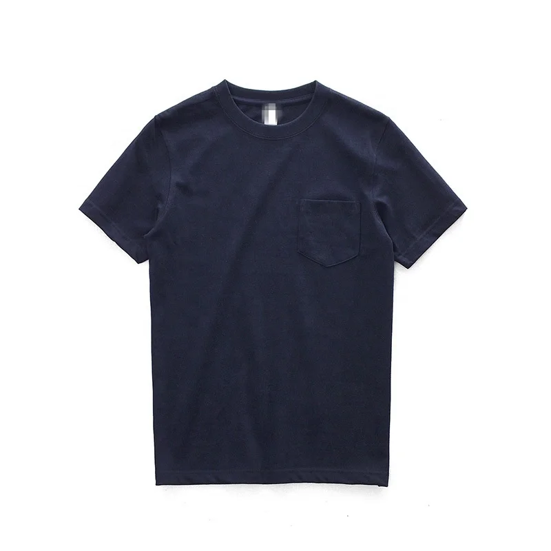 JL-82503 Wholesale New Summer ECO Friendly T Shirt Bamboo T Shirts Men’s Plain T Shirt With Pocket