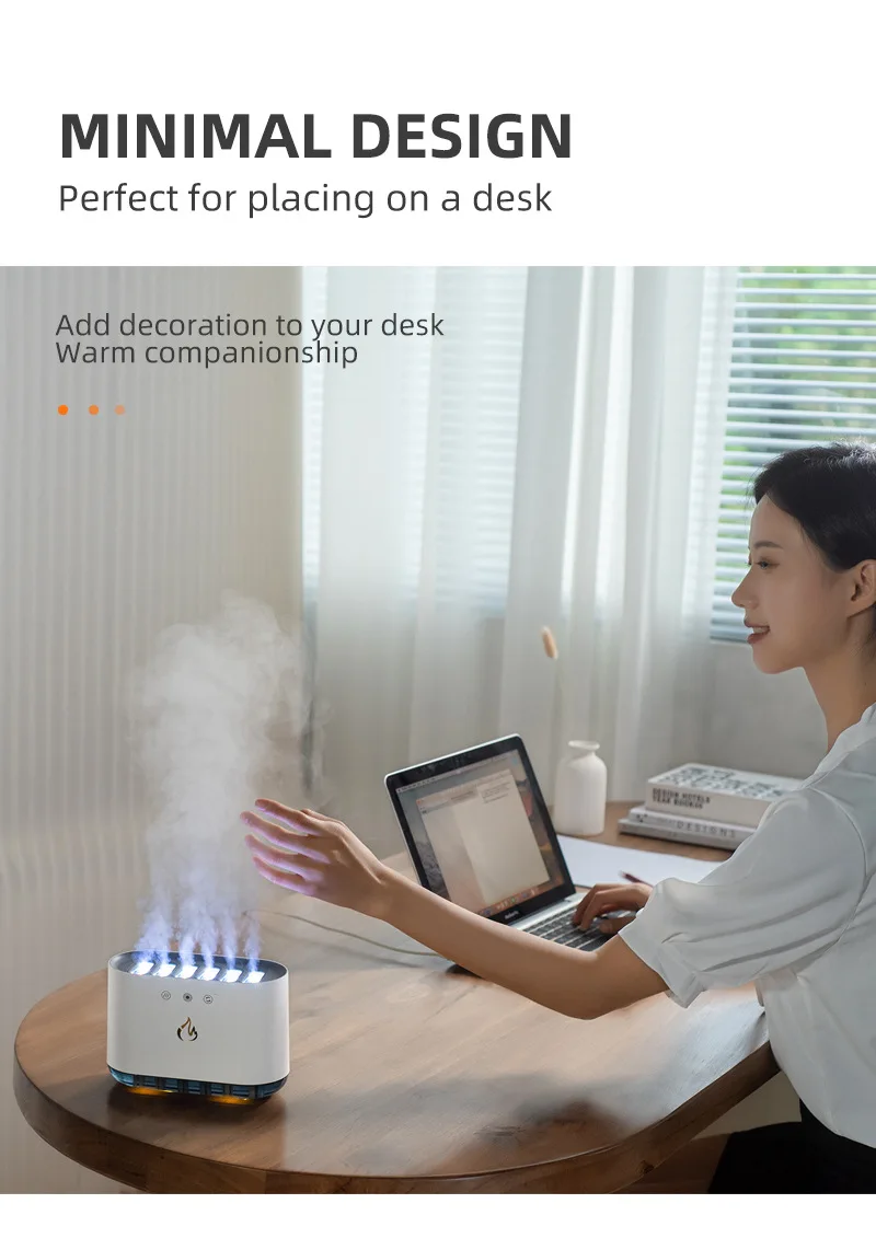 Luxury Home Decor Best Gift Ultrasonic Mist Maker Dynamic Pickup Musical Lighting Cool Creative Design Colorful Light Humidifier