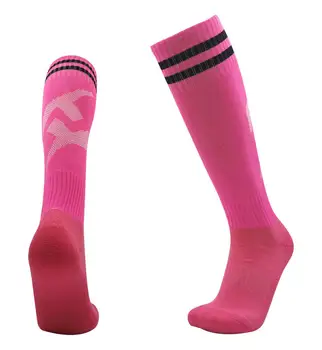 Factory Hot Design Polyester Nylon Socks Custom Logo Soccer Sport Football Grip Socks Long Socks Manufacturer